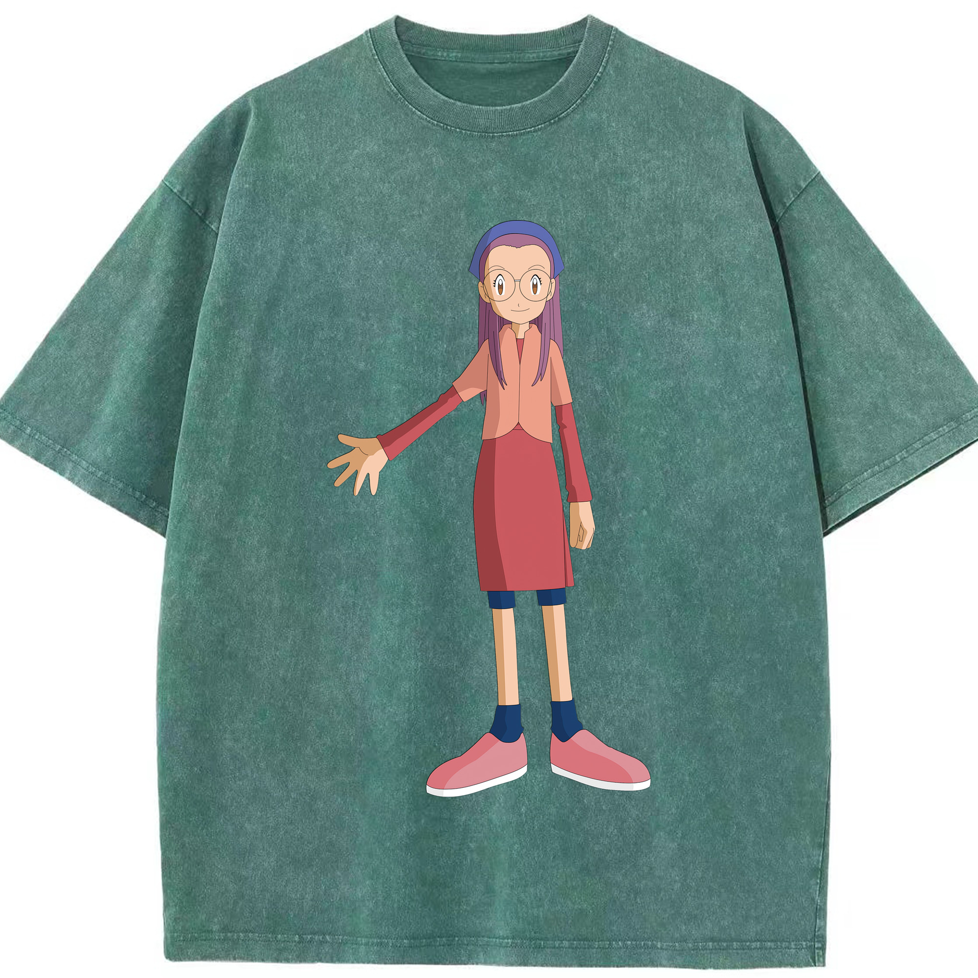 （画像用） Digimon デジタルモンスター/デジモン 綿100% ヴィンテージ風 半袖Tシャツ（フロントプリント）